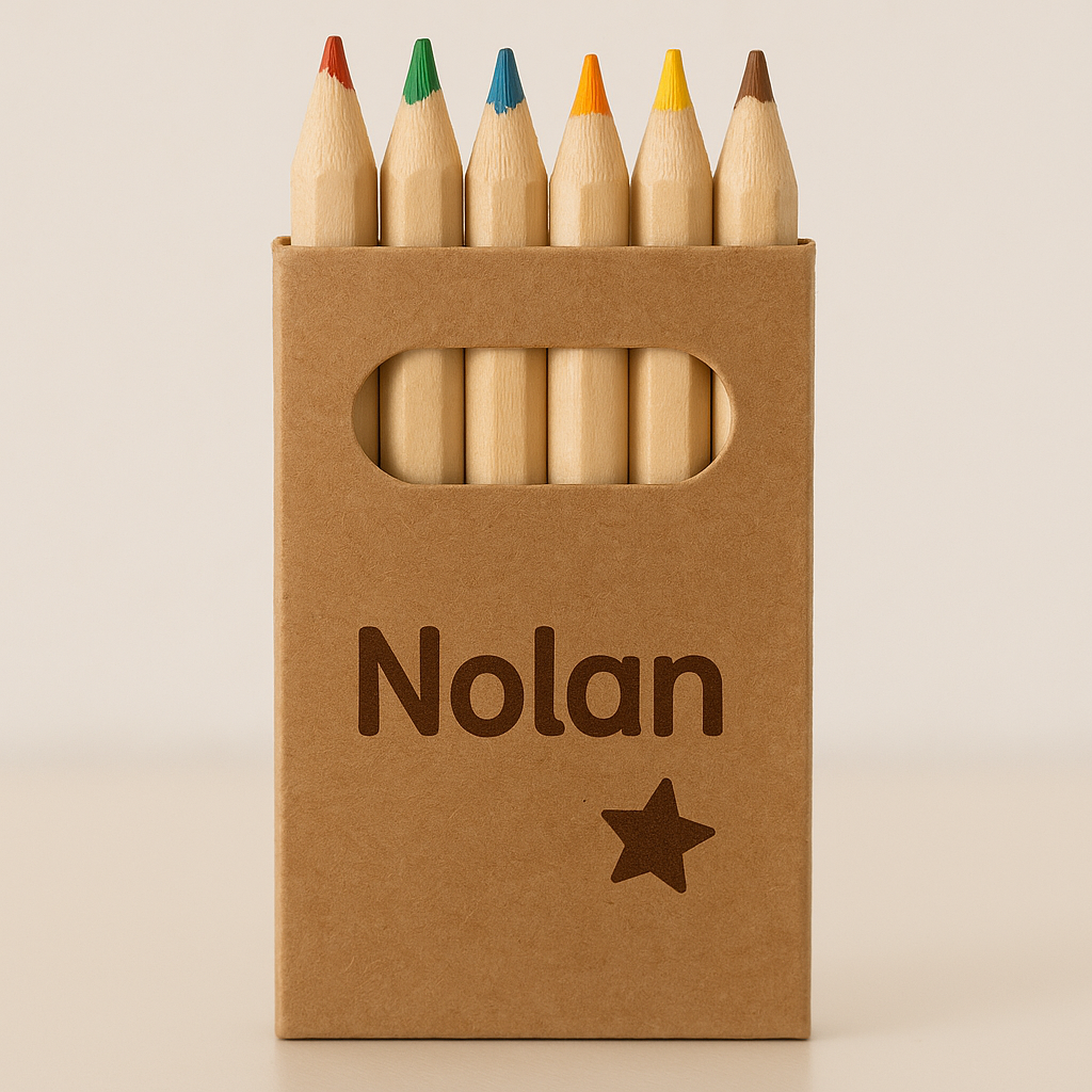 Boîte de mini crayons personnalisée